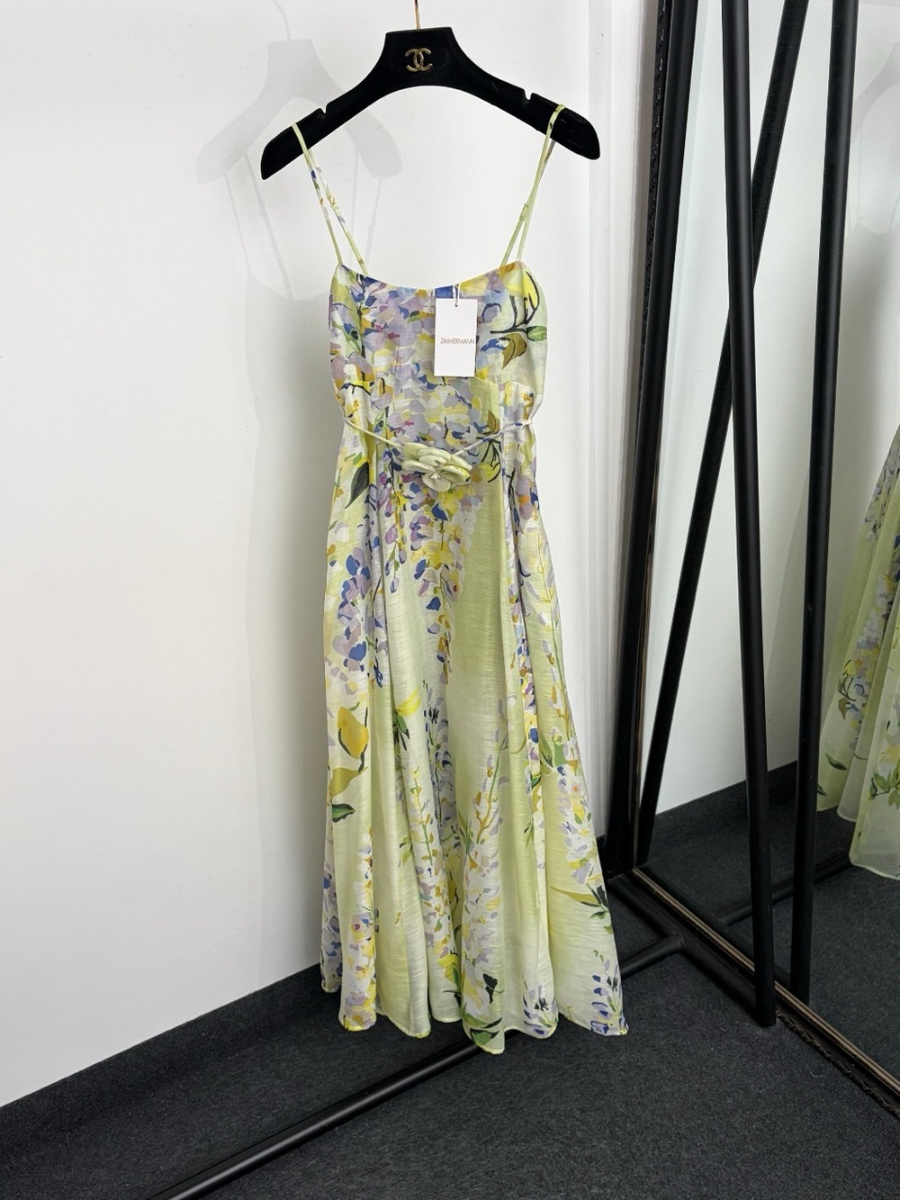 Zimmermann Lemon Floral Silk Maxi Slip Dress
